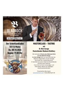 Masterclass Nick Savage Schottlandladen